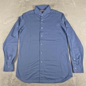 Kamakura Maker's Shirt Men's Large Tall LT Long Sleeve Linen Blend Made In Japan